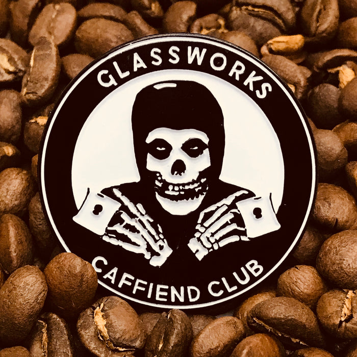Glassworks Caffiend Club Enamel Pin