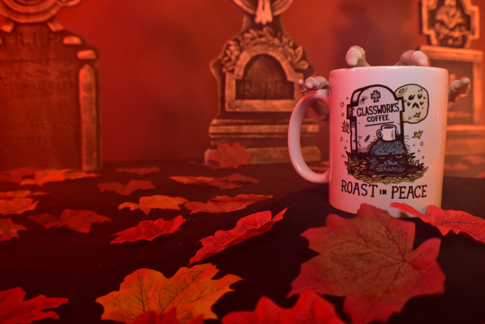 ROAST IN PEACE Ceramic Coffee Mug