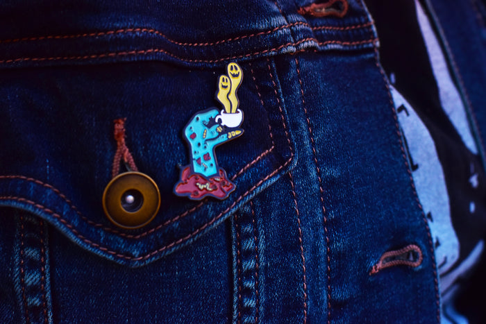 ROAST IN PEACE ENAMEL PIN