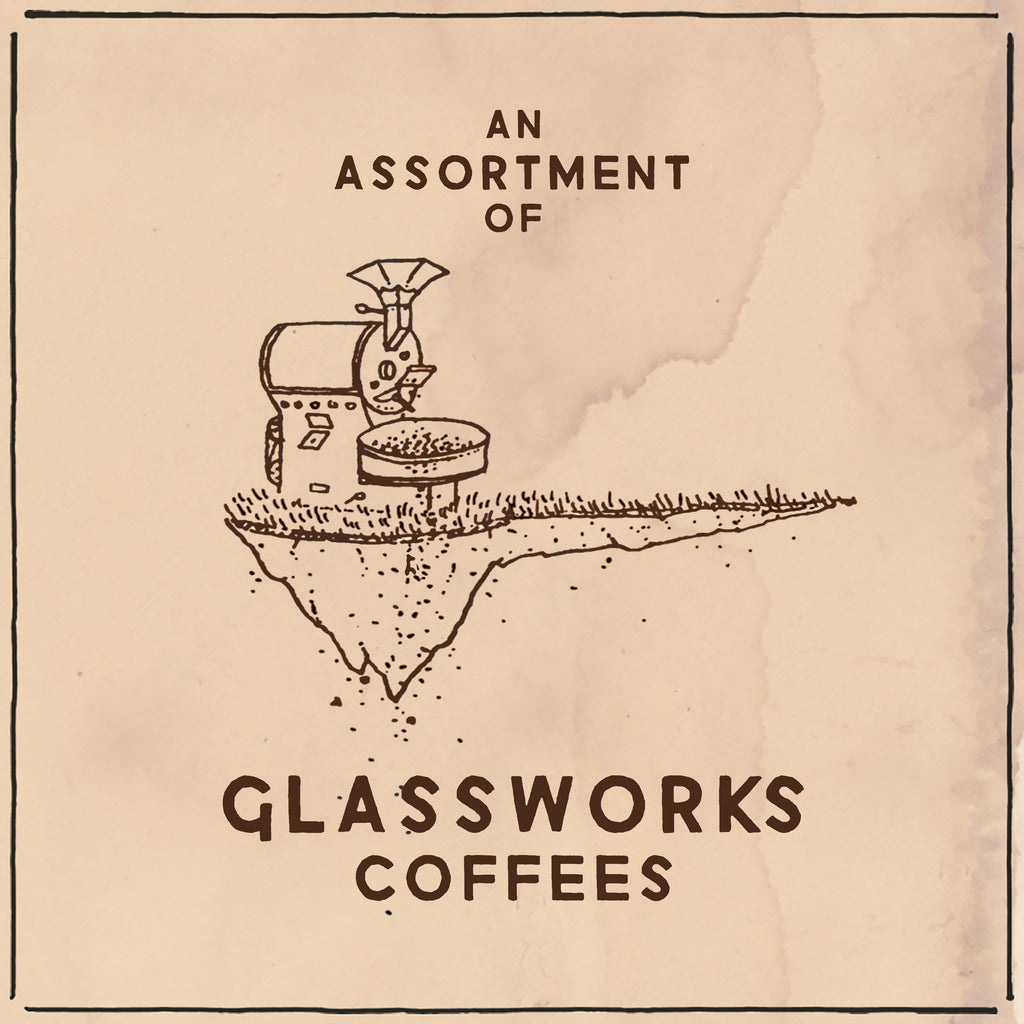 An Assortment of Glassworks Coffees + gift packaging